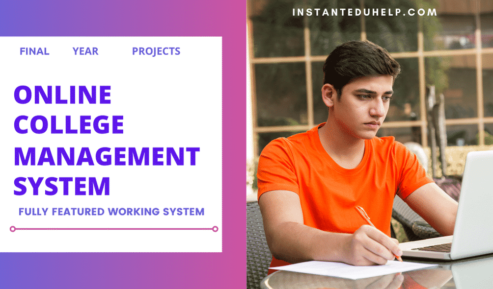 online college management system project for final year