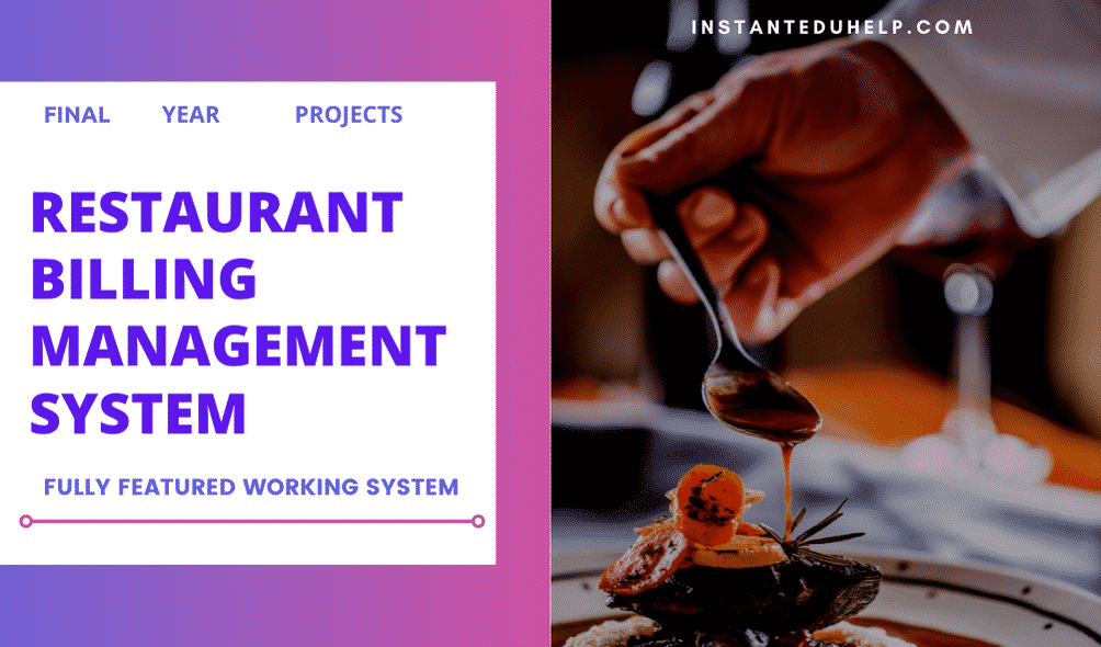 Buy Restaurant Billing Management System project